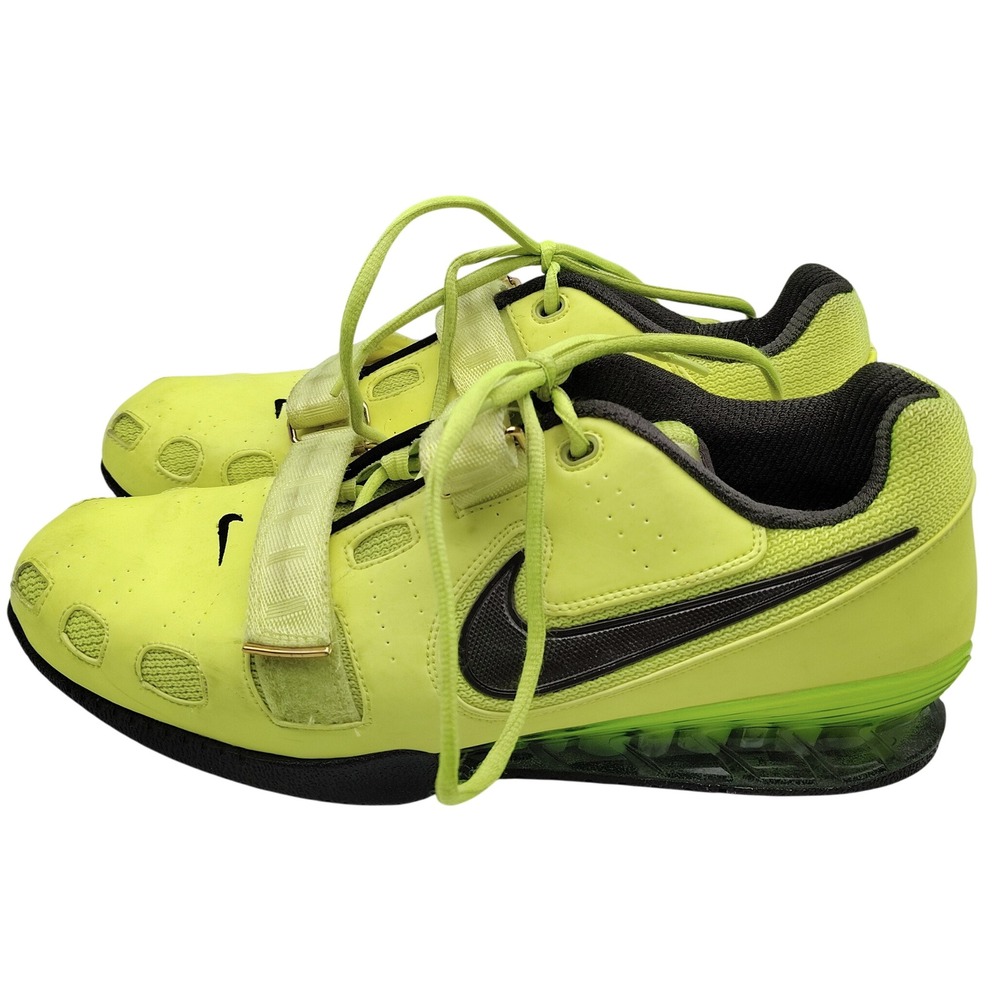 Nike Romaleos 2 Weightlifting Shoes Mens Size 13 Volt Green Black 476927-730